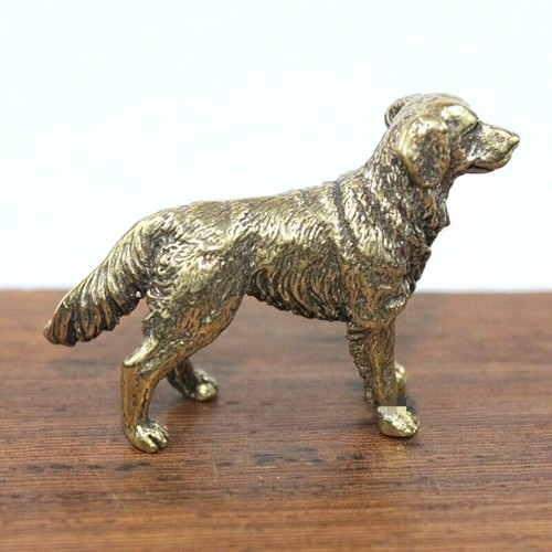 Statuina cane retriever ottone