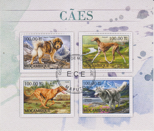 Cani mozambico timbrati 9664 - mozambico,