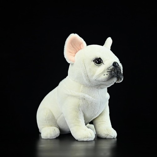 Peluche cane bianco - , bulldog